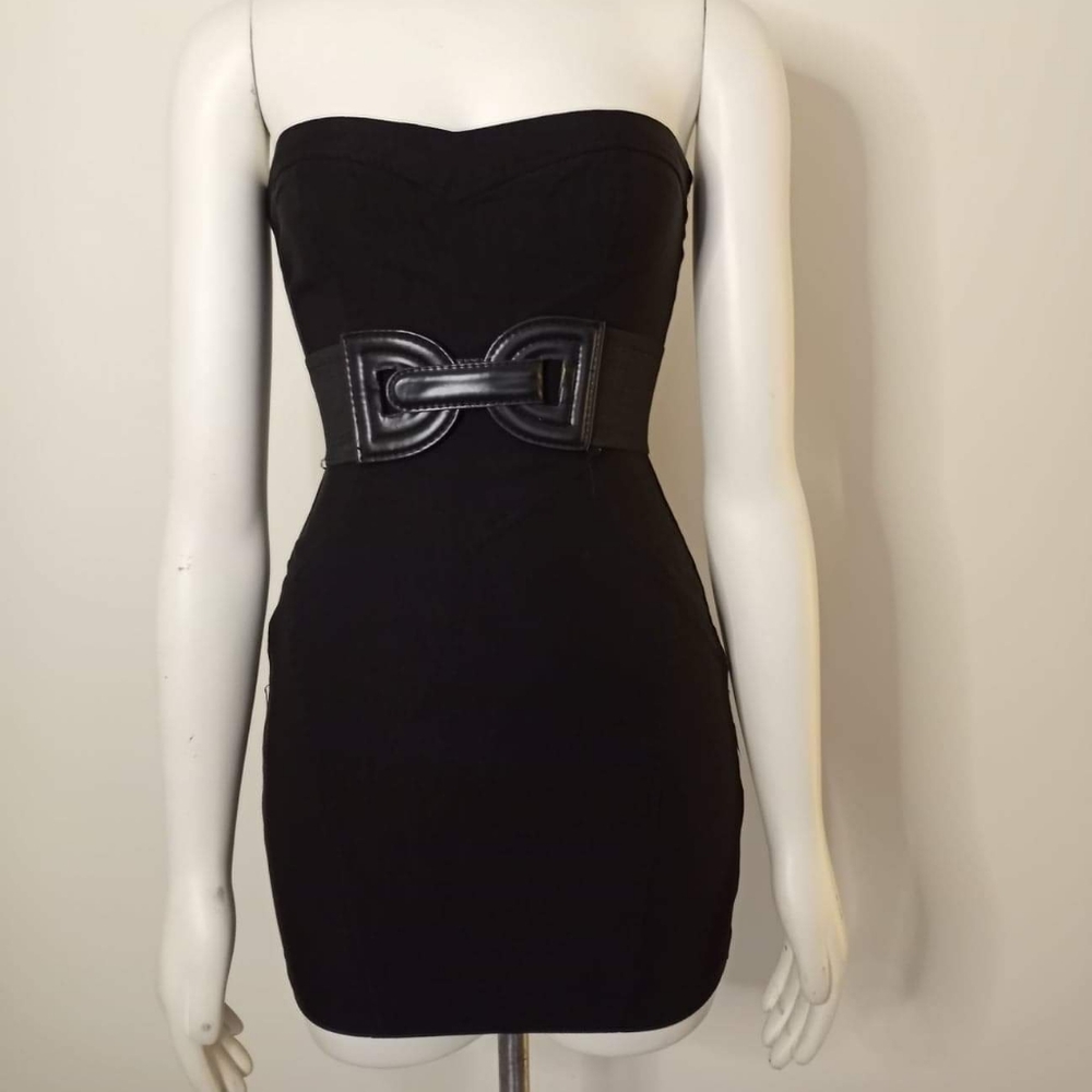 Juniors Image nation black mini dress